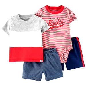 Carter’s 3M Baby Boys 4 Piece Rookie Of The Year Shorts Sets + Free Shipping